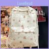 Simple Bow Butterfly And Cartoon Bear Pattern Student Backpack Teens For
