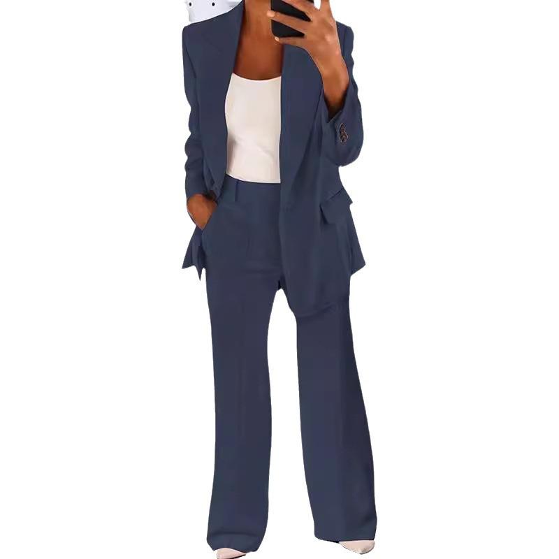 Cardigan aderente a tinta unita moda europea e americana 2024 Set completo da donna