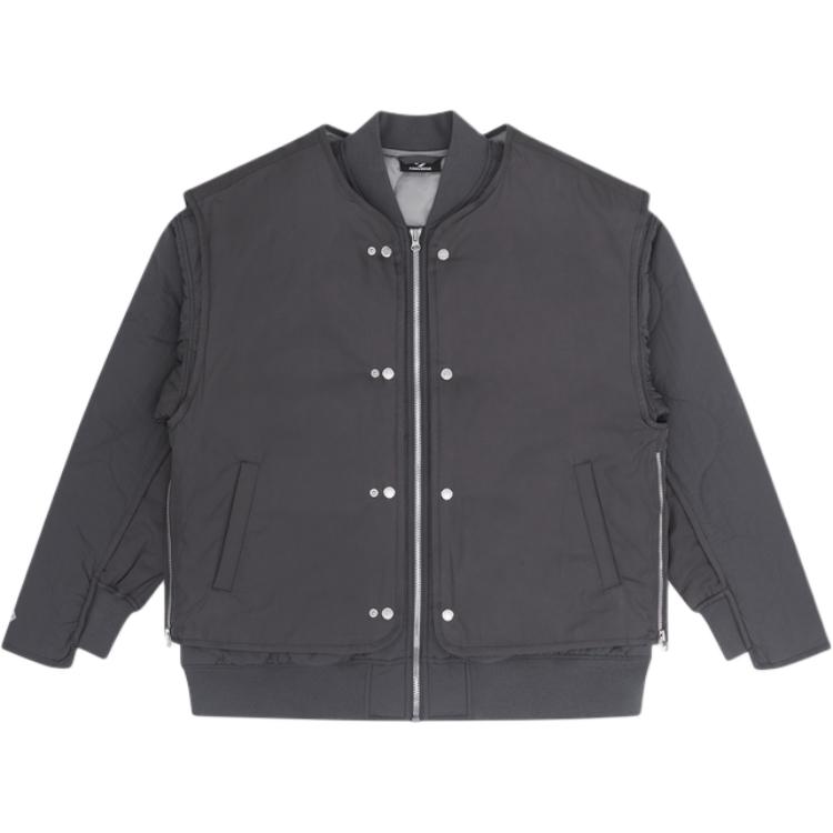 

New Converse Jackets Men s Gray 10027953-A01