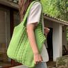 Literary Retro Knitting Bag Large Capacity Knitting Bag Twist Handbag Tote Bag Crossbody Bag Senior Ladies Bag