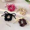 New Trendy Pink Bow Tie Hair Rings Sweet Large Elastic Rubber Bands High Horsetsil Hair Bands For Women Girls Hair Accessories Gifts