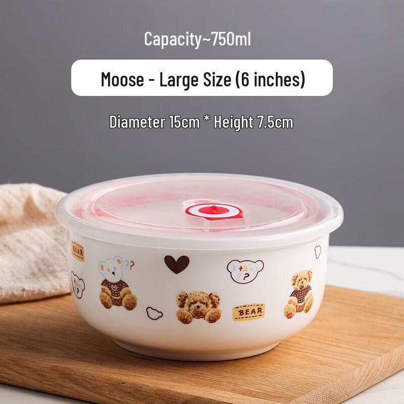 Microwave Ceramic Bowl Set with Lids