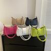 Fashion Small Bag 2025 Summer New Popular Casual Shoulder Bag Simple Solid Color Underarm Bag Casual Small Square Bag