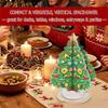 DIY Art Diamond Christmas Tree Kit Handmade Rotatable Rhinestone Painting Kit Acrylic Tabletop Ornaments Christmas Decor