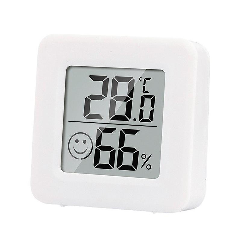 LCD Desktop Alarm Clock Transparent Calendar Weather and Digital Temperature and Humidity Display Home Appliance Smart Life