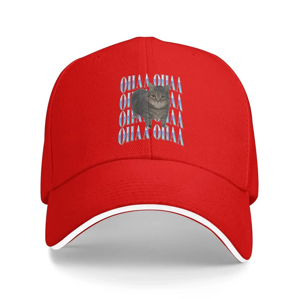 Funny OIIAA OIIAA Spinning Meme Cat Cap For Unisex Women Cool Baseball Cap Snapback Hat Golf Headewear Adjustable
