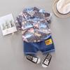1-4Years Infant Baby Boys Clothes Set Cartoon T-shirt Tops+Shorts Summer Outfits