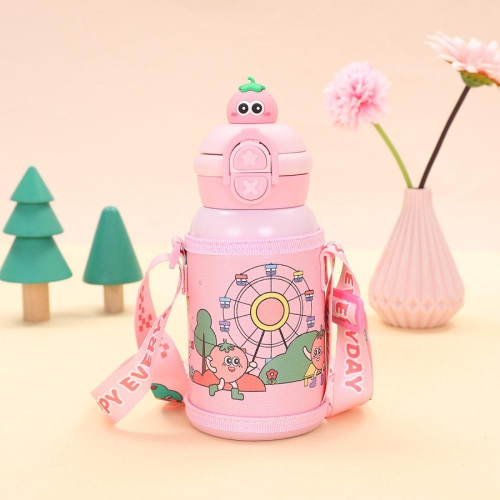 

Милая мультяшная детская термокружка с откидной крышкой, термобутылка для воды, термокружка, посуда для питья