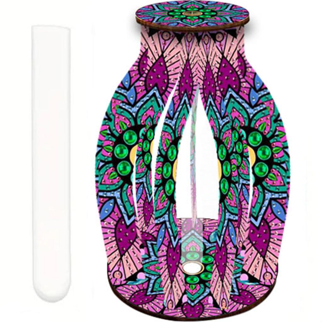 Diamond Painting Flower Vase 5D DIY Diamond Painting Desk Ornament Flower Vase for Home Office Decor
