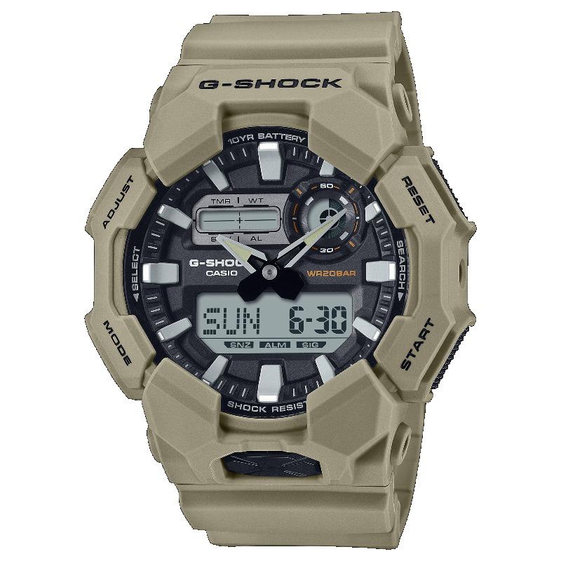 

Casio G-SHOCK Men s Resin 200M Water Resistant Digital Shock Resistant Quartz Watch GA-010-5A коричневый