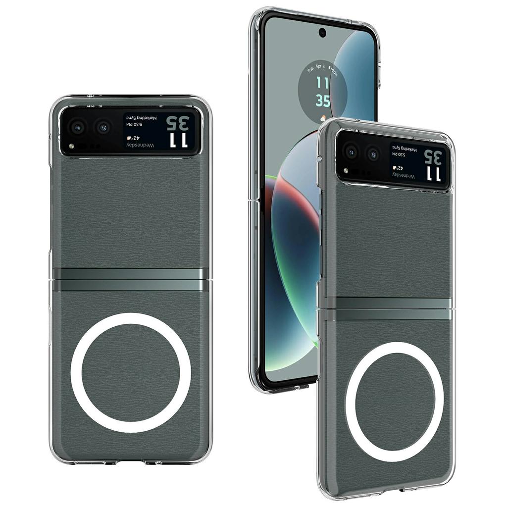 Huse pentru Motorola Moto Razr 2023 TPU+Acrilic Husă Magnetică pentru Telefon Compatibilă cu MagSafe