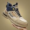 Autumn and winter men's shoes platform Martin boots fashion outdoor tooling shoes trend breathable high-top casual shoes