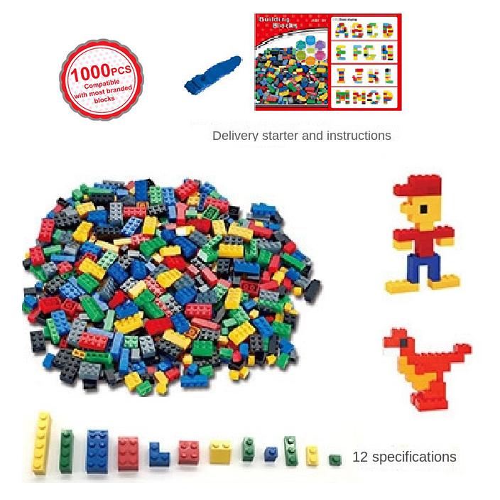 Dětské stavebnicové hračky 1000ks Kreativní vzdělávací stavebnice Hromadné DIY stavebnice Montessori hračka malých granulí