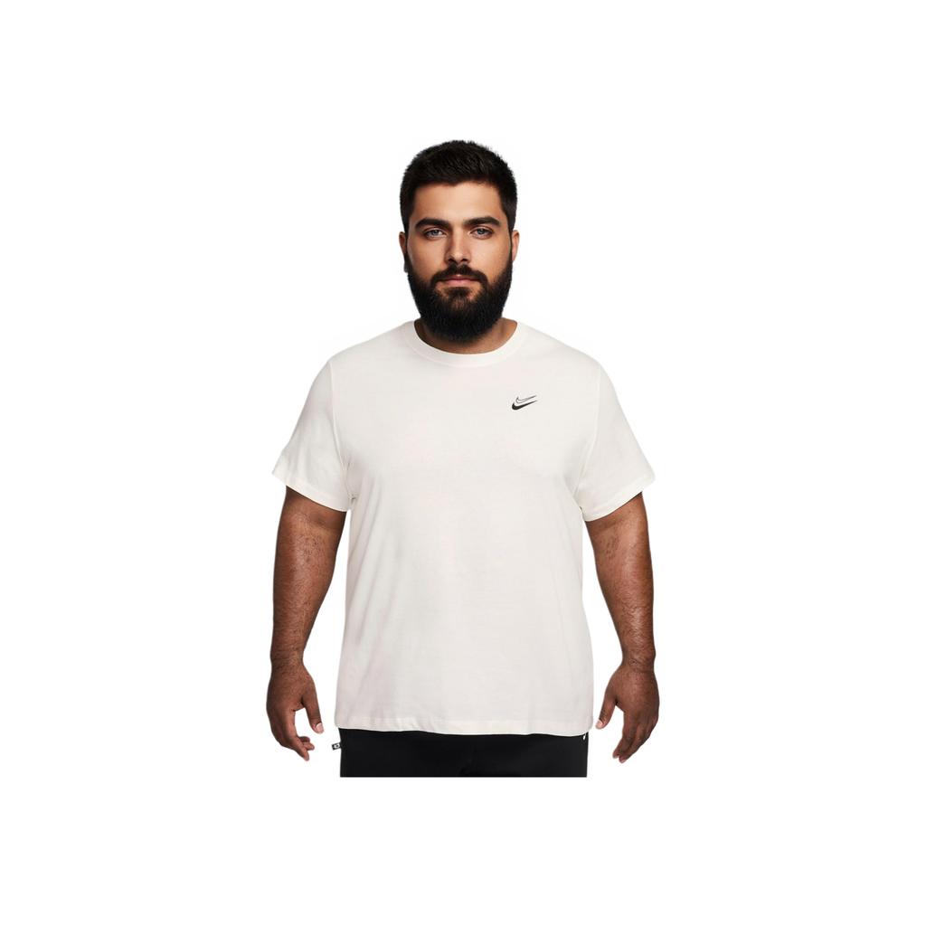 Nike Solid Color Crew Neck Short Sleeve T-Shirt Men Tops White FV8404-133