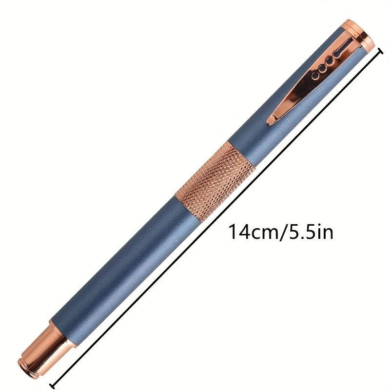 Stylo signature en métal de luxe de haute qualité, stylo à bille pour l'écriture professionnelle (encre noire)
