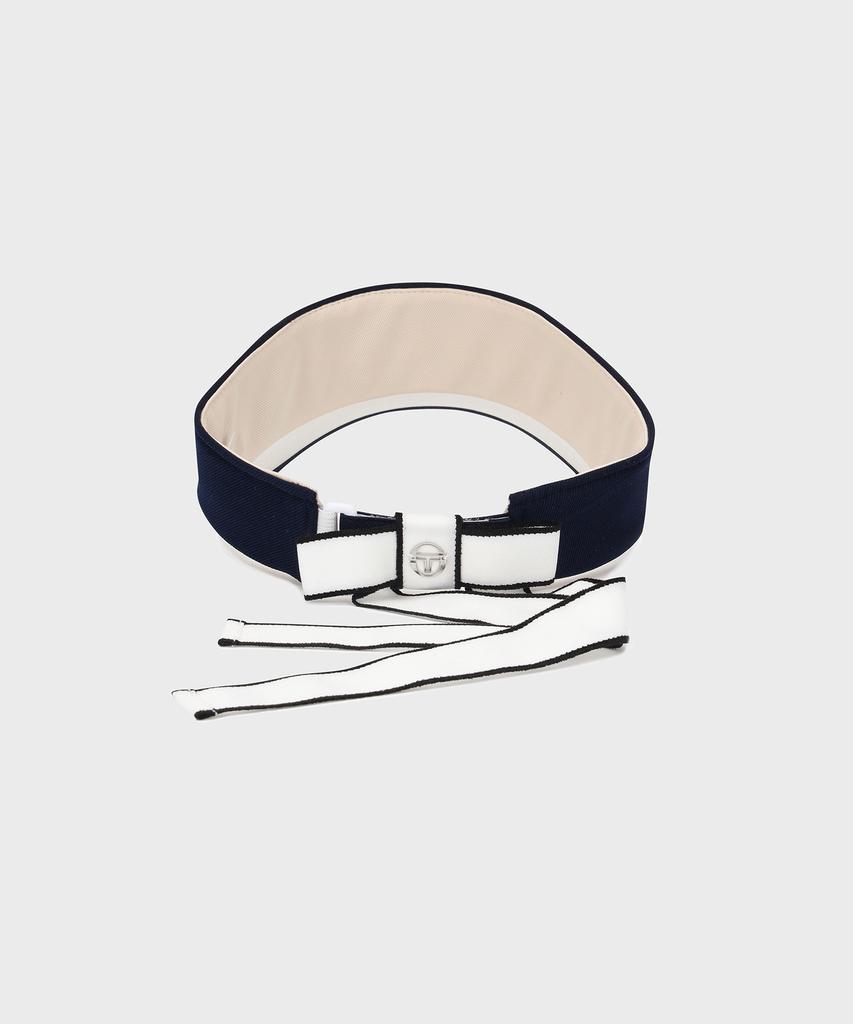 SERGIO TACCHINI W Ribbon Point Sun Visor (Navy)