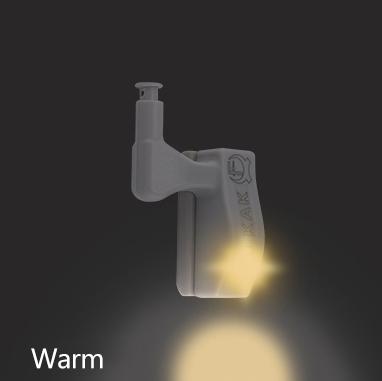 

10PCS KAK LED Cabinet Hinge Light Universal Kitchen Bedroom Living Room Cupboard Wardrobe 0.25W Inner Sensor light Hardware теплим білим кольором