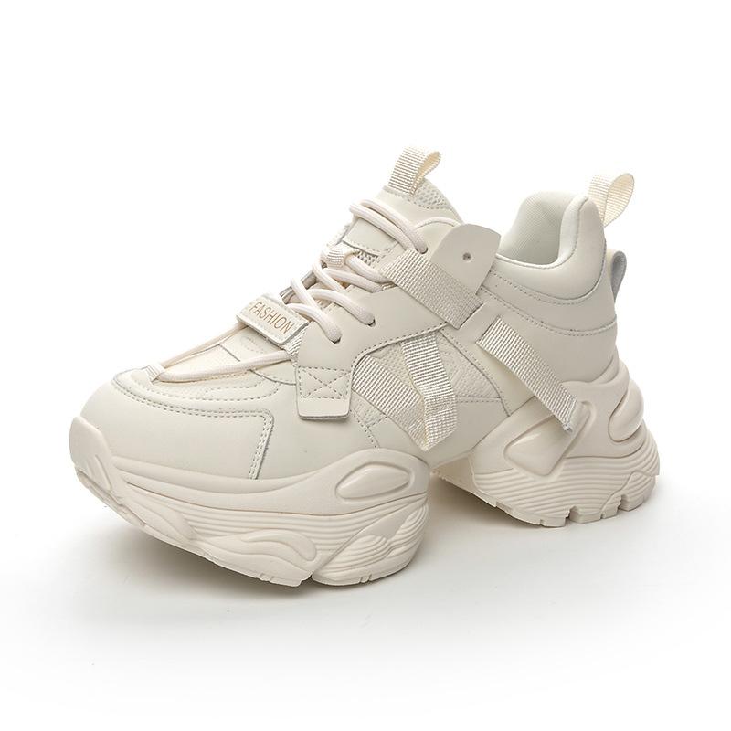 Autumn new air cushion bottom thick sole versatile casual breathable heightening shoes sports casual shoes women