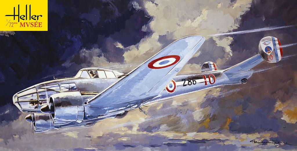 Platz Heller Museum WWII French Army Potet A3 Reconnaissance Aircraft Plastic Model HE80313 1/72 63-11 No. 156/709