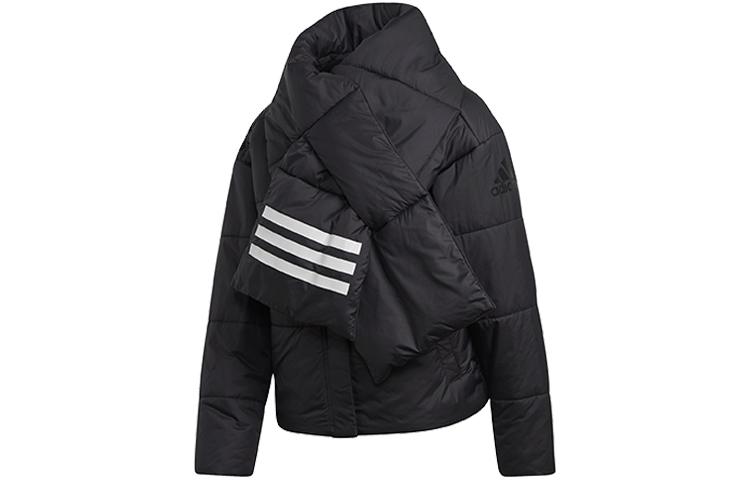 Adidas Puffer Jackets Women s Black Scarf Collar Moderate Detachable DZ1511 XL