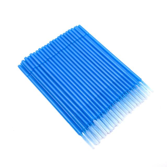 Engangs mikrobørster med langt hode øyevipper Mascara vattpinne vippeforlengelsesverktøy for sminkepåføringsstaver