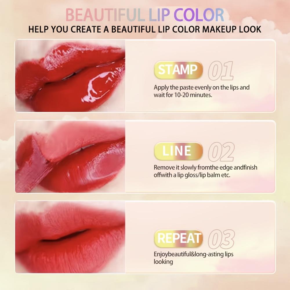 Rouge à lèvres Peel-Off, finition mate, brillant à lèvres hydratant, longue tenue, waterproof, cadeau idéal pour la Saint-Valentin et les anniversaires