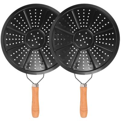 2 Pezzi Cuscinetti Isolanti Resistenti al Calore per Cucina 22cm Diffusori in Metallo Sottopentola Surriscaldamento per Cucina Domestica