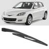 Black Car Rear Windshield Wiper Blade Arm Kit Fit for Mazda 3 Hatchback 2003 2008