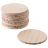 DIY Non-Slip Mat Unfinished Wood Round Burlywood Coasters Wedding Decoration Crafts