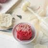Traditional Flower Designs Mooncakes Molds Stable DIY 75g Mooncakes Molds with Elegant Flower Pattern for Holiday Treat