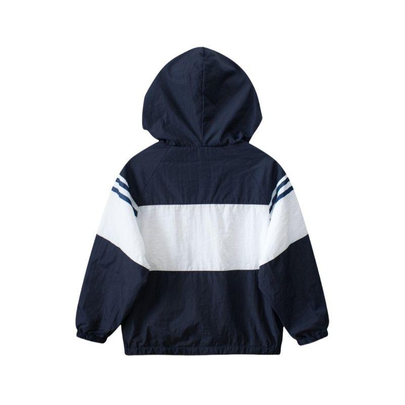 Children's Clothing Boys' Windbreaker Hooded Outwear Spring and Autumn Children's Shell Jacket Children's Hoodie Sportswear Zip-up Shirt