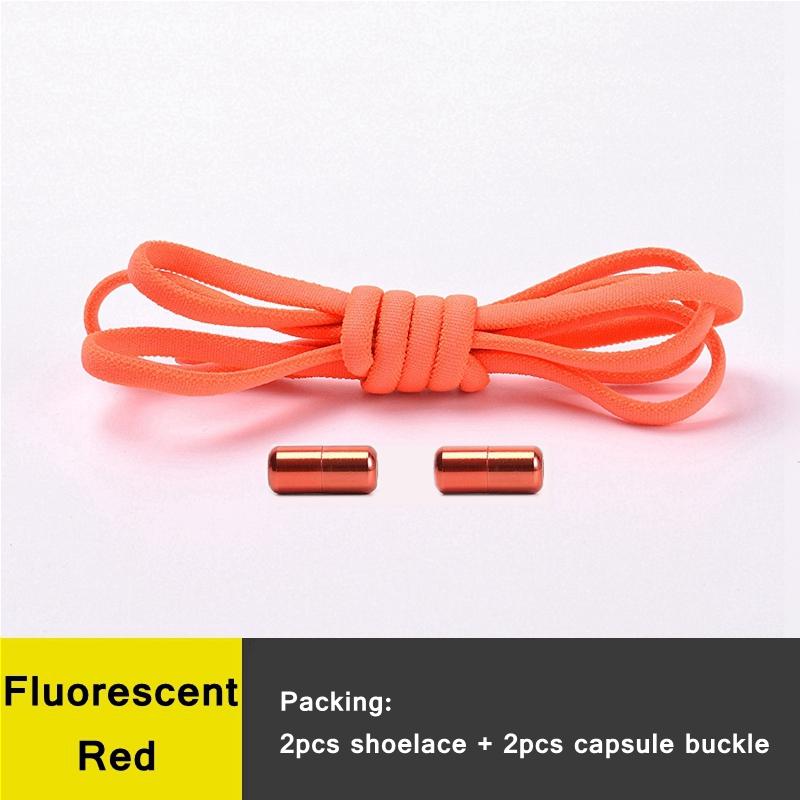 Slip-on No Tie Shoelaces Capsule Lock with Elastic Laces for Sneakers Kids Adults | Quick Lazy Shoelaces One Size Fits All Shoes