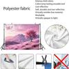 2D Artistic Pink Meadow & Tree Tapestry for Content Creation & Home Decor