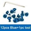 12pcs Bicycle Disc Brake Rotor Torx Bolts T25 M5x10mm Stainless Steel MTB Road Mountain Bike Fixing Screws Cycling Accessory