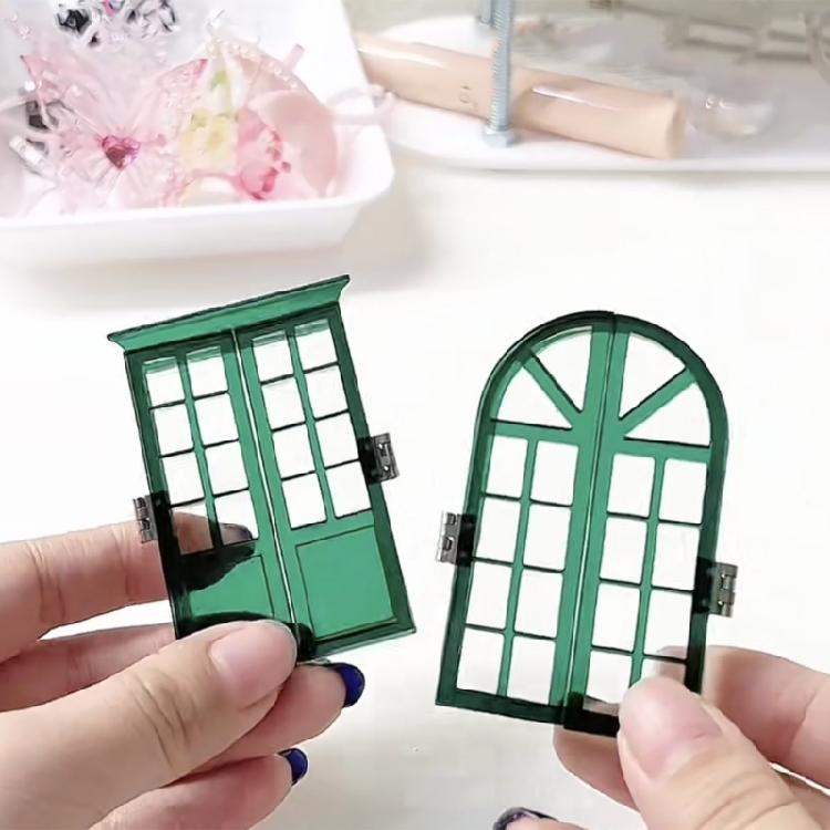 2Pcs Photo Frame Silicone Mold Window Picture Frame Mold for DIY Crafts Making