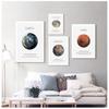 Solar System Picture Planet Earth Moon Mars Poster Astronomy Space Wall Art Canvas Print Painting Nordic Kids Room Decoration