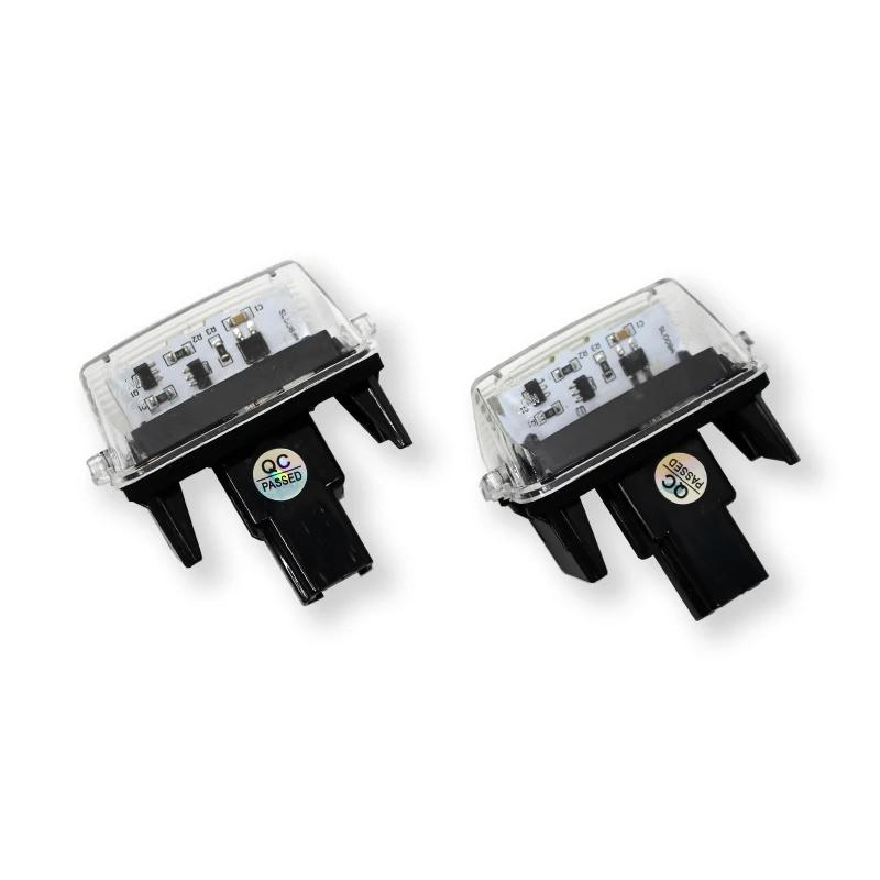 For Toyota Yaris Camry Highlander Prius C Avalon LED License Number Plate Lights Lamp White Light 12V 6000K Toyota Accessories