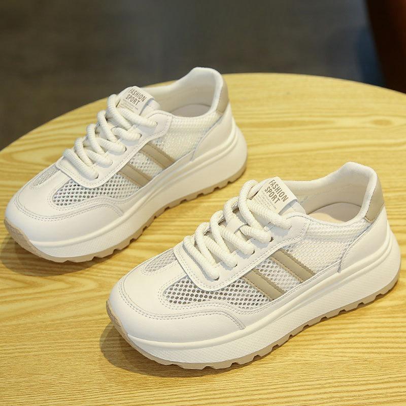 

Новые перфорированные дышащие повседневные спортивные женские кроссовки для бега 40 хаки