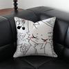 Boykisser Cute Cartoon Beautiful Cat Boykisser Cushion Cover Pillow Case Antidustmite Invisible zipper silky plush cushion