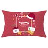 Christmas Simple Print Series Peach Skin Waist Pillowcase Home Sofa Pillowcase Office Pillowcase