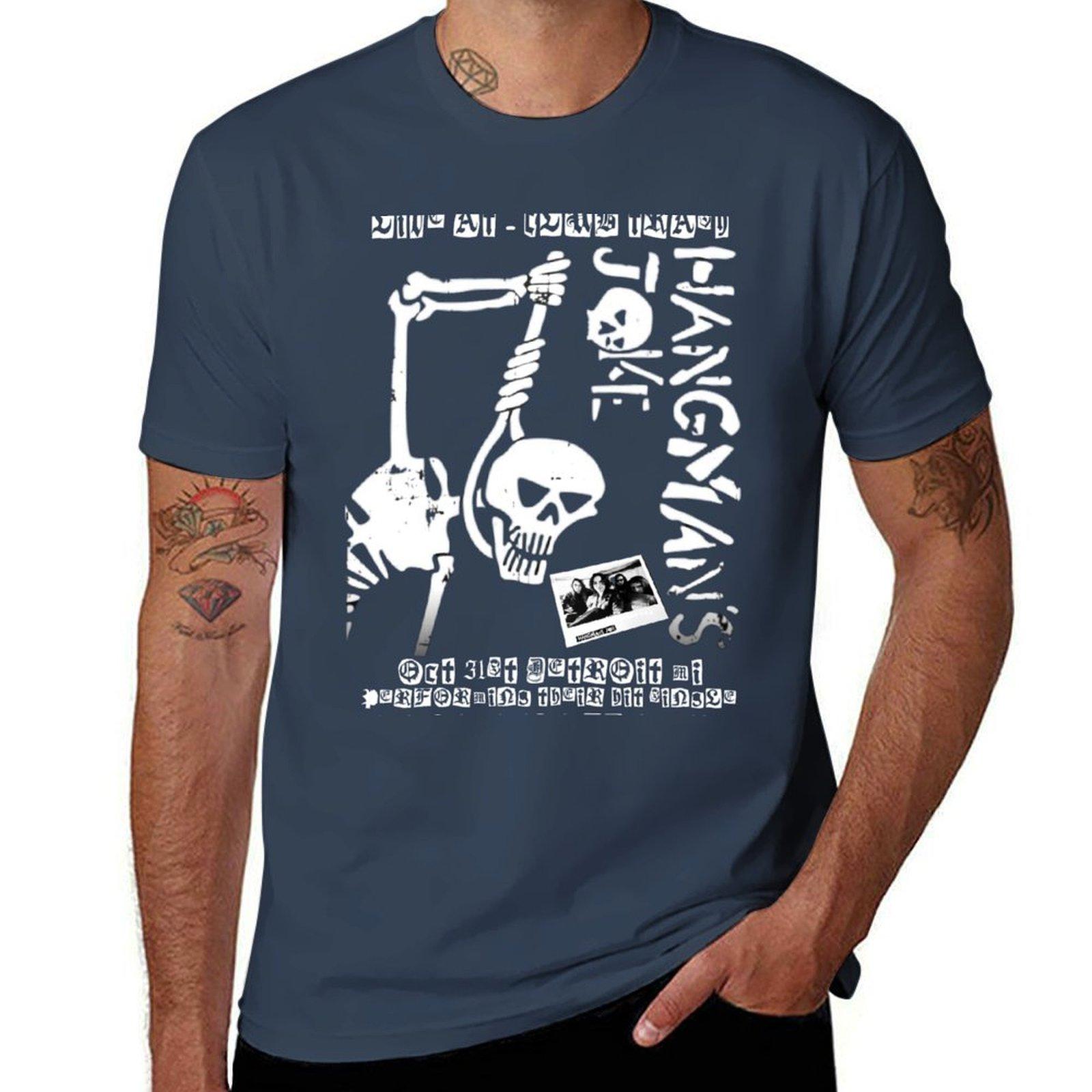 Футболка  Шутка палача  упаковка хлопковых футболок футболки для мужчины футболки с принтом мужская футболка роскошная футболка S