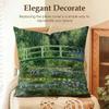 Claude Monet Oil Art Cushion Cover Natural Linen Organic Fabric Double-Sided Printing Sofa Home Decor Gift Pillow Case