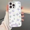 The New IMD White Background Is Suitable for Apple 16ProMax Mobile Phone Case iPhone17/14Pro/15 Hard 13 Full Screen Flower
