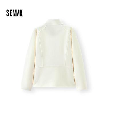 Semir Women's Slim Fit Stand-Up Collar Fleece Jacket