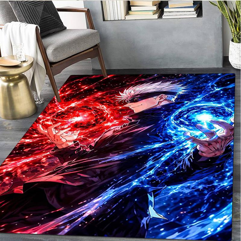 Gojo Satoru Rug - Home Carpet Office Decorative Carpet For Living Room Bedroom Door Mat Floor Rug Computer Chair Area Rug