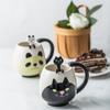 Hand-painted Coffee Cup Lovely Panda/Frog/Cat/Pig Ceramic Mug Teacup Include Teaspoon LW0321603