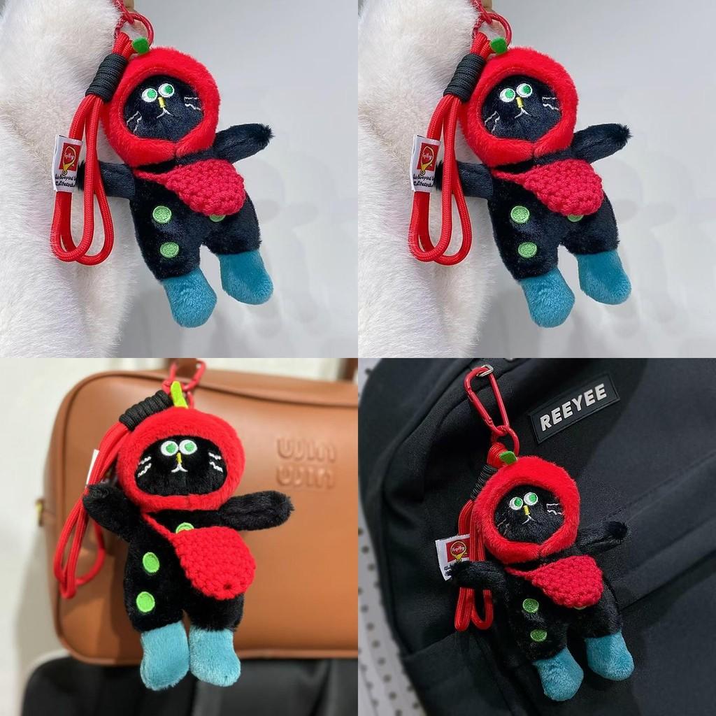 Delightful Cat Plush Doll Keychain Fluffy Texture Ideal For Kids And Cat Lovers Alike