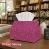 1pc, 2d Flat Printing, Tissue Box Desert Cactus Pattern Printed Tissue Box, Suitable for Bathrooms, Living Rooms, Bedrooms, Dressing Tables, Coffee Ta