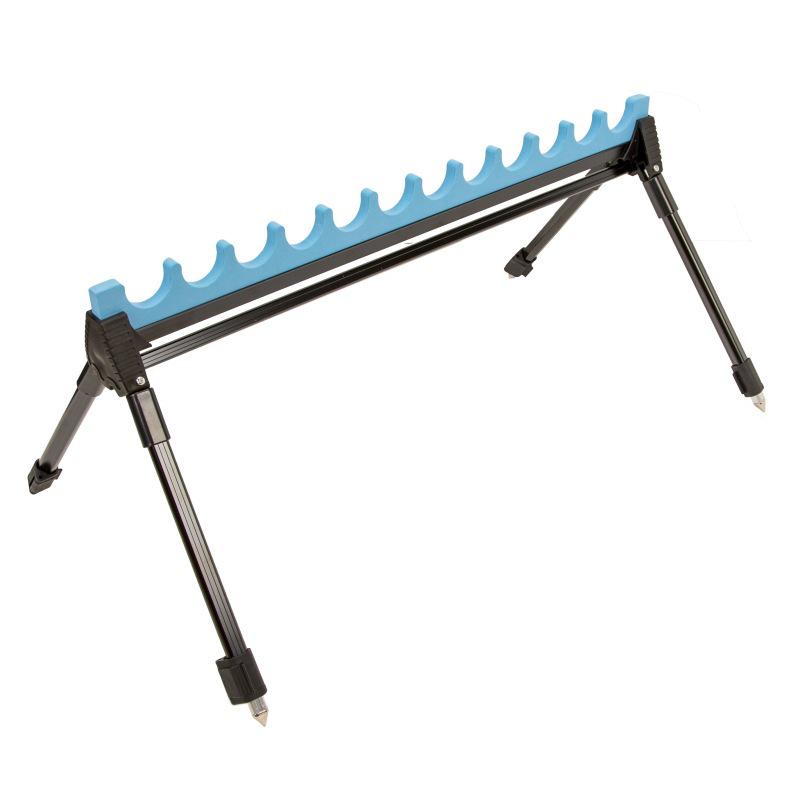 Adjustable Telescopic Zinc Alloy Fishing Rod Holder with Multi-hole Design for Outdoor and Sea Fishing