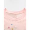 Ins Girls' Pink Short-Sleeved T-Shirt Pure Cotton Baby Unicorn Half-Sleeved Stylish Top Casual Summer Bottoming Shirt